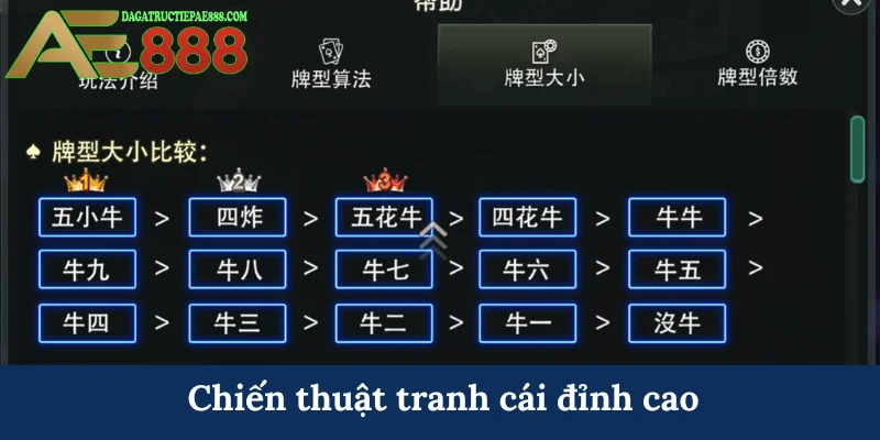 Ngưu Ngưu Cướp Cái - Bá chủ bàn đấu, cơ hội kiếm tiền lớn 6 Chiến thuật tranh cái đỉnh cao