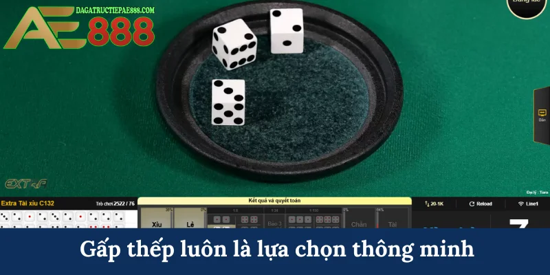 Cách chơi Tài Xỉu AE888 - Bí kíp từ cơ bản đến nâng cao 6 Gấp thếp luôn là lựa chọn thông minh