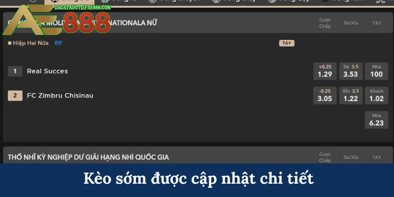 LUCKY_SPORTS - Bùng nổ sức nóng cá cược uy tín tại AE888 7 Kèo sớm được cập nhật chi tiết