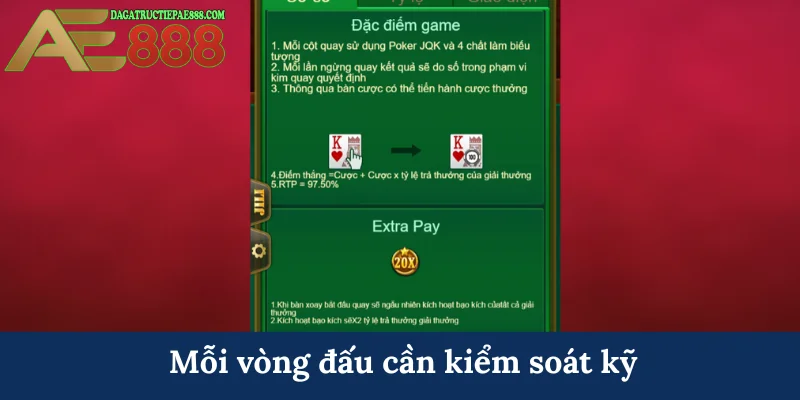 Vua Poker Siêu Tốc - Đấu trí tốc độ cao, giành thưởng lớn 7 Mỗi vòng đấu cần kiểm soát kỹ