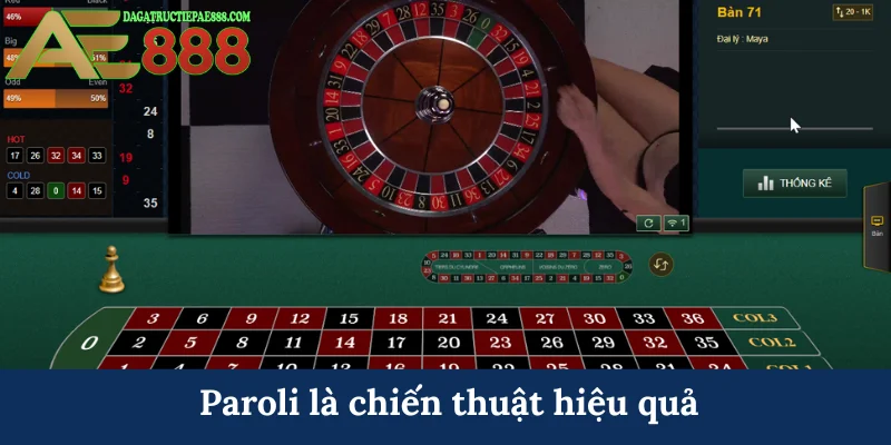 Cách chơi Roulette AE888 - Bắt trọn vòng quay thắng lớn 7 Paroli là chiến thuật hiệu quả