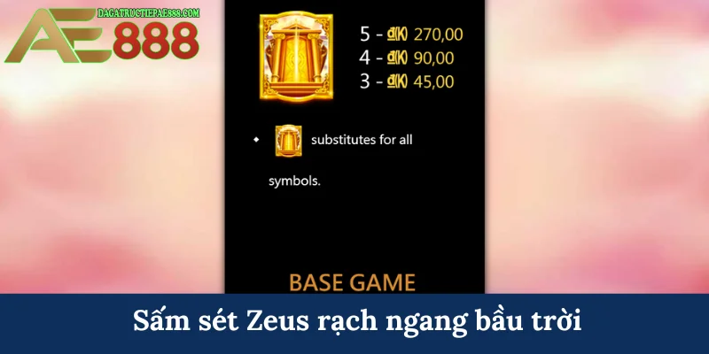 Thần Thoại Hy Lạp - Cùng AE888 khám phá văn hóa cổ đại 6 Sấm sét Zeus rạch ngang bầu trời