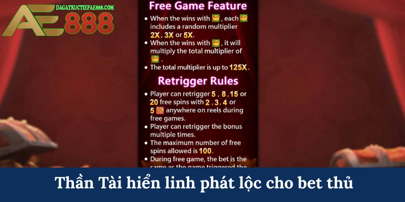 Trò chơi Fa Cai Shen 2 - Chinh phục hũ Thần Tài tại AE888 8 Thần Tài hiển linh phát lộc cho bet thủ