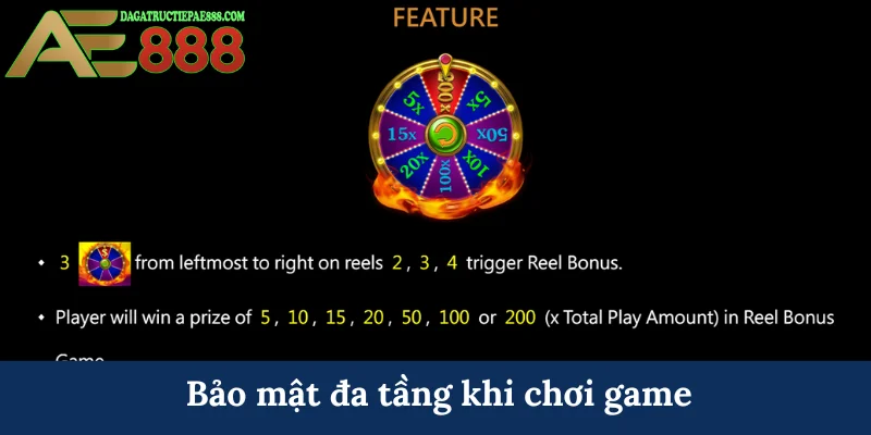 Quay Nóng - Sự lựa chọn hoàn hảo cho bet thủ AE888 8 Bảo mật đa tầng khi chơi game