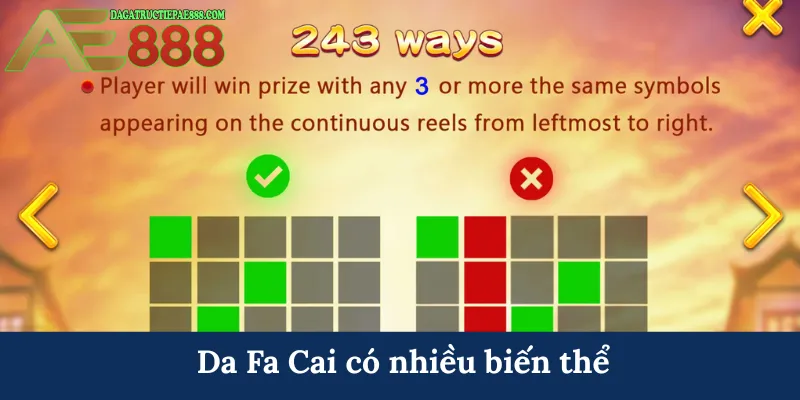 Đại Phát Tài - Không gian quay hũ rinh quà khủng 2026 6 Da Fa Cai có nhiều biến thể
