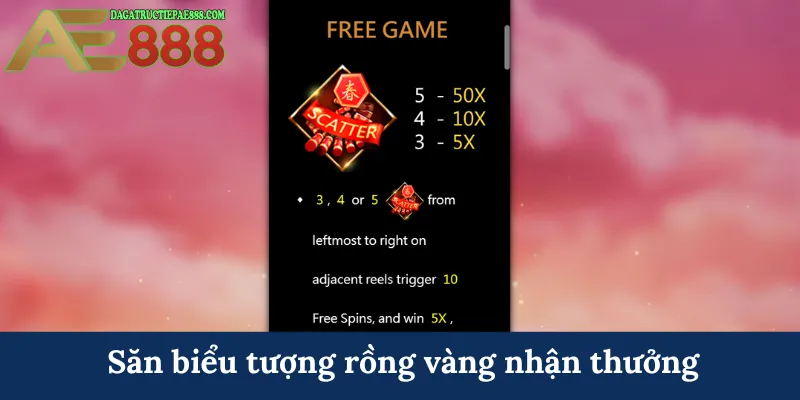 Vận Mệnh Tốt M - Trải nghiệm quay hũ đổi thưởng ấn tượng 6 Săn biểu tượng rồng vàng nhận thưởng